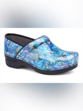 Dansko XP 2.0 Clog Paint Splatter Multicolor Swirl Clog Shoes Size 36EU/